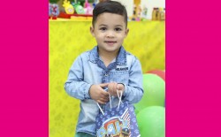 <p>O pequeno Miguel completa idade nova dia 09-08. Parabéns e muitas felicidades é o que deseja o papai Lindinaldo e a mamãe Viviane.</p>
